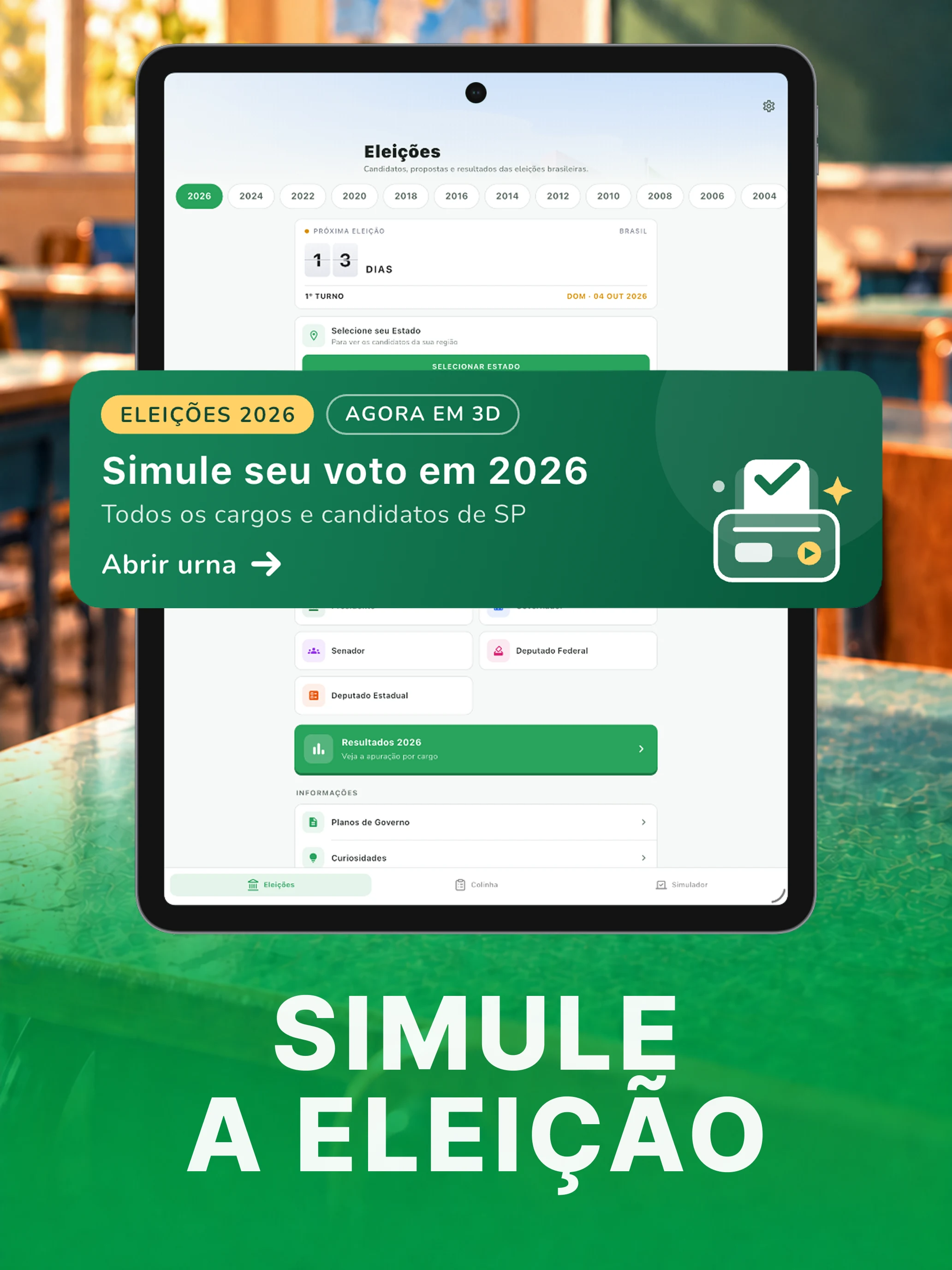 Urna - Simulador Eleições 2026 screenshot